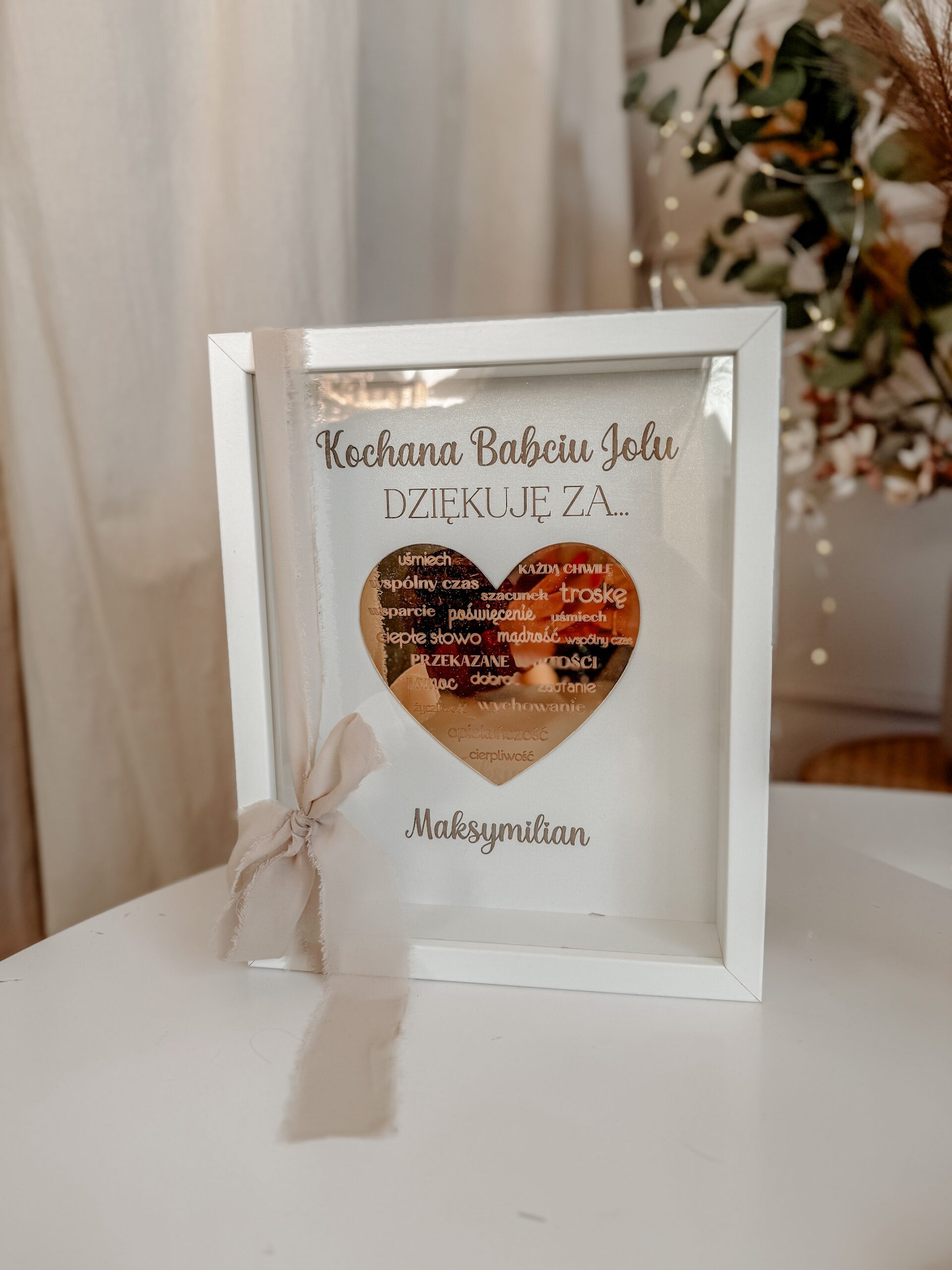 Ramka dla Dziadków "Złote Serce" - obrazek 4