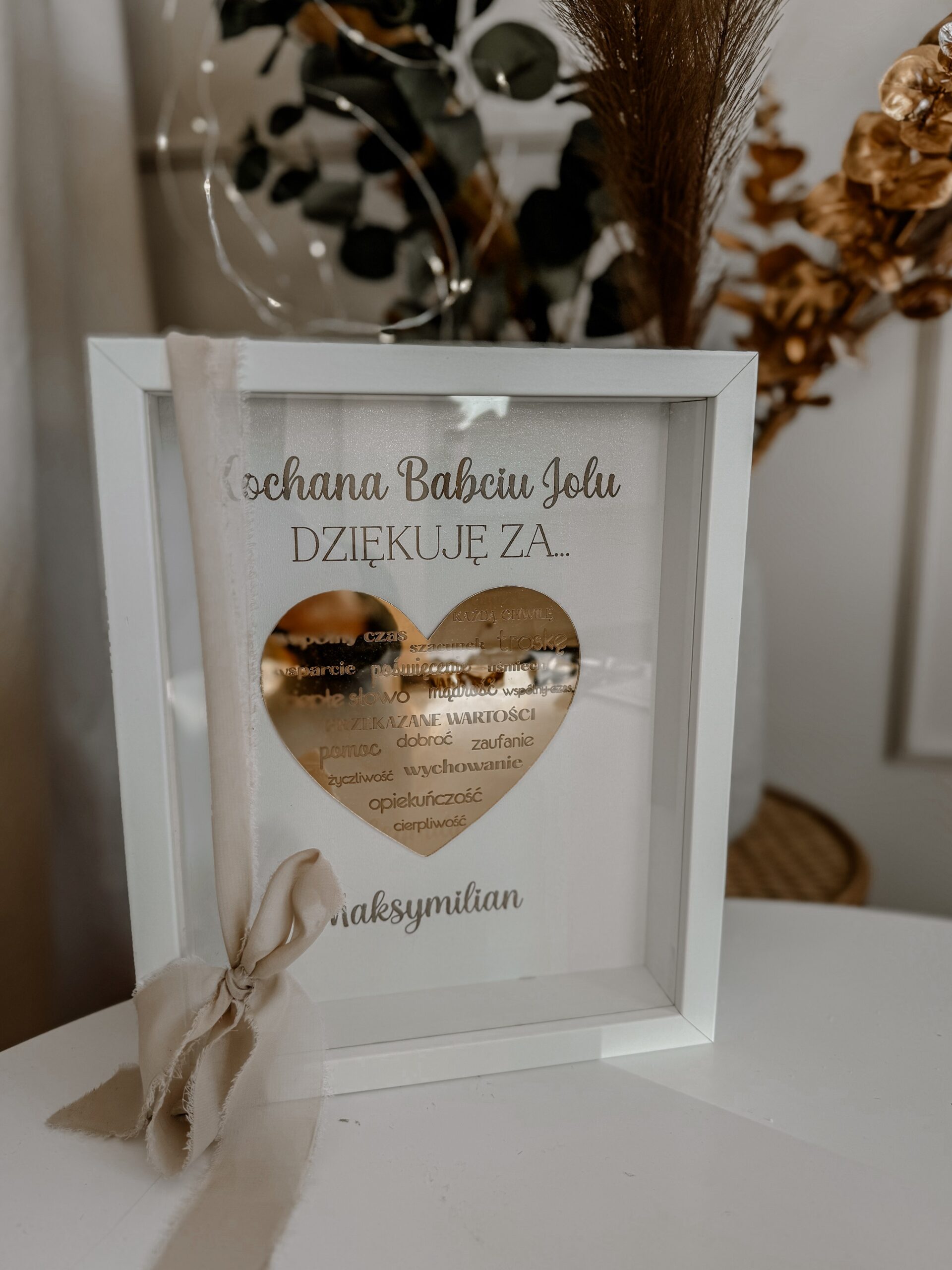 Ramka dla Dziadków "Złote Serce" - obrazek 3