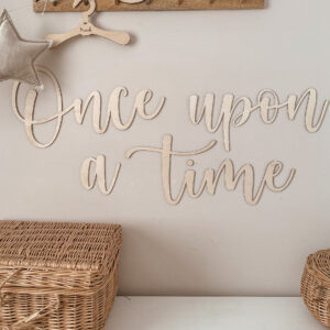 Napis na ścianę "Once upon a time" 