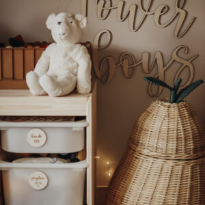 Napis na ścianę ”Power boys”