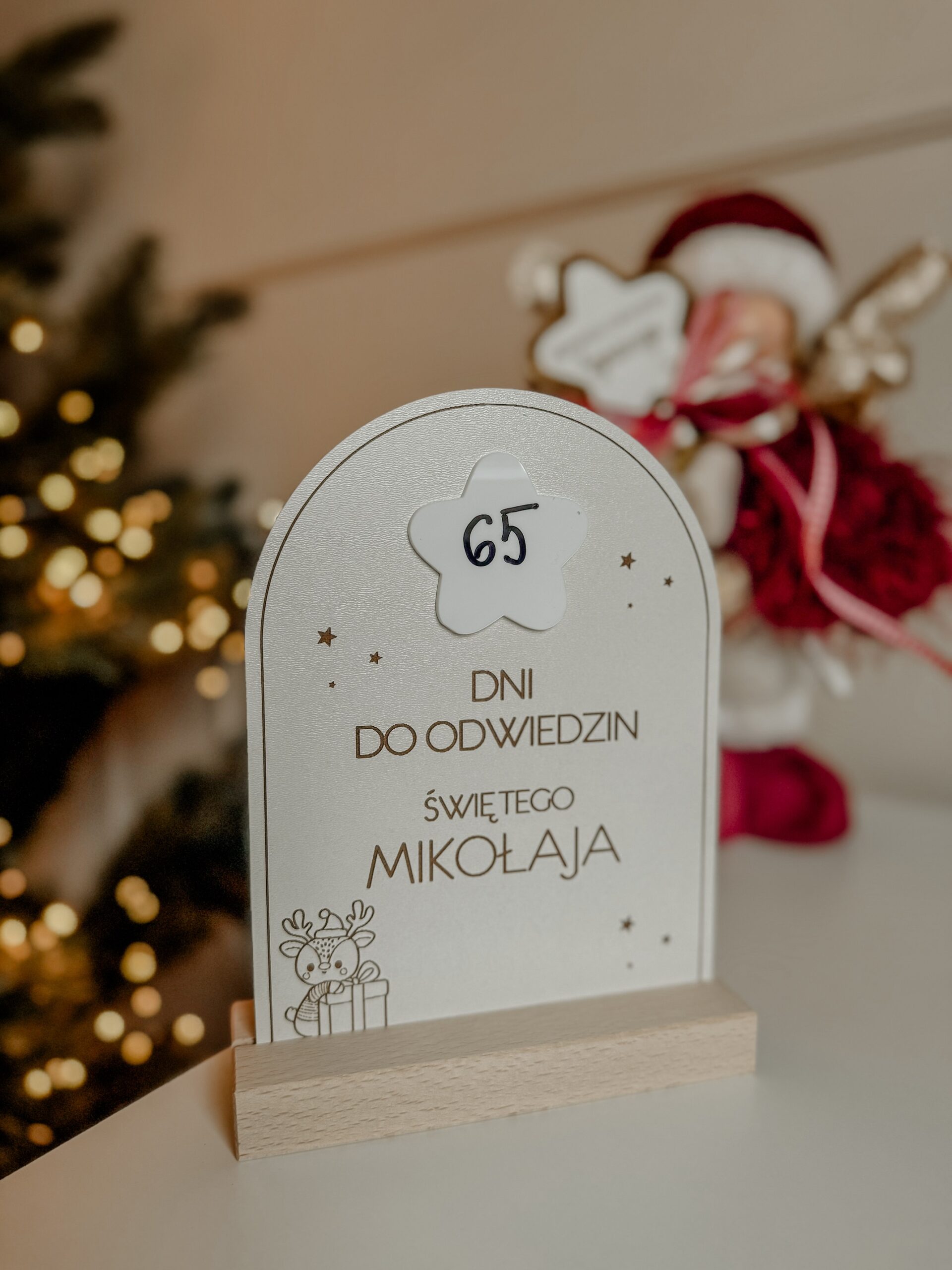Tabliczka odliczająca do Świąt