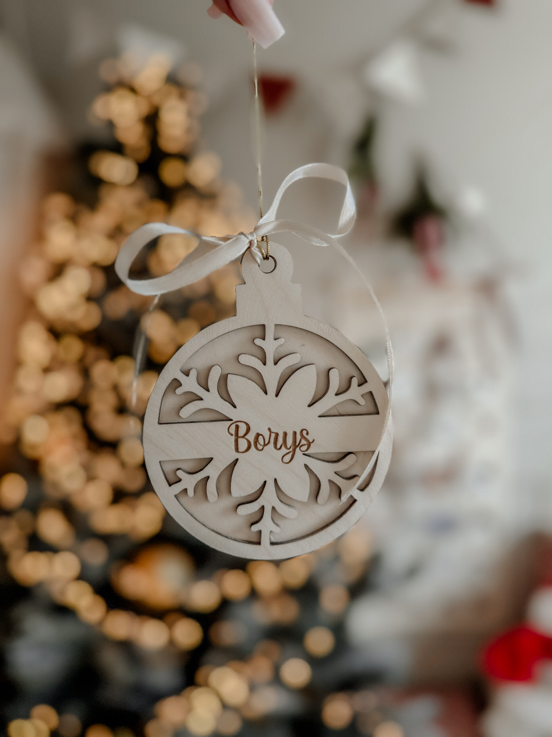 Bombka Duża Śnieżynka