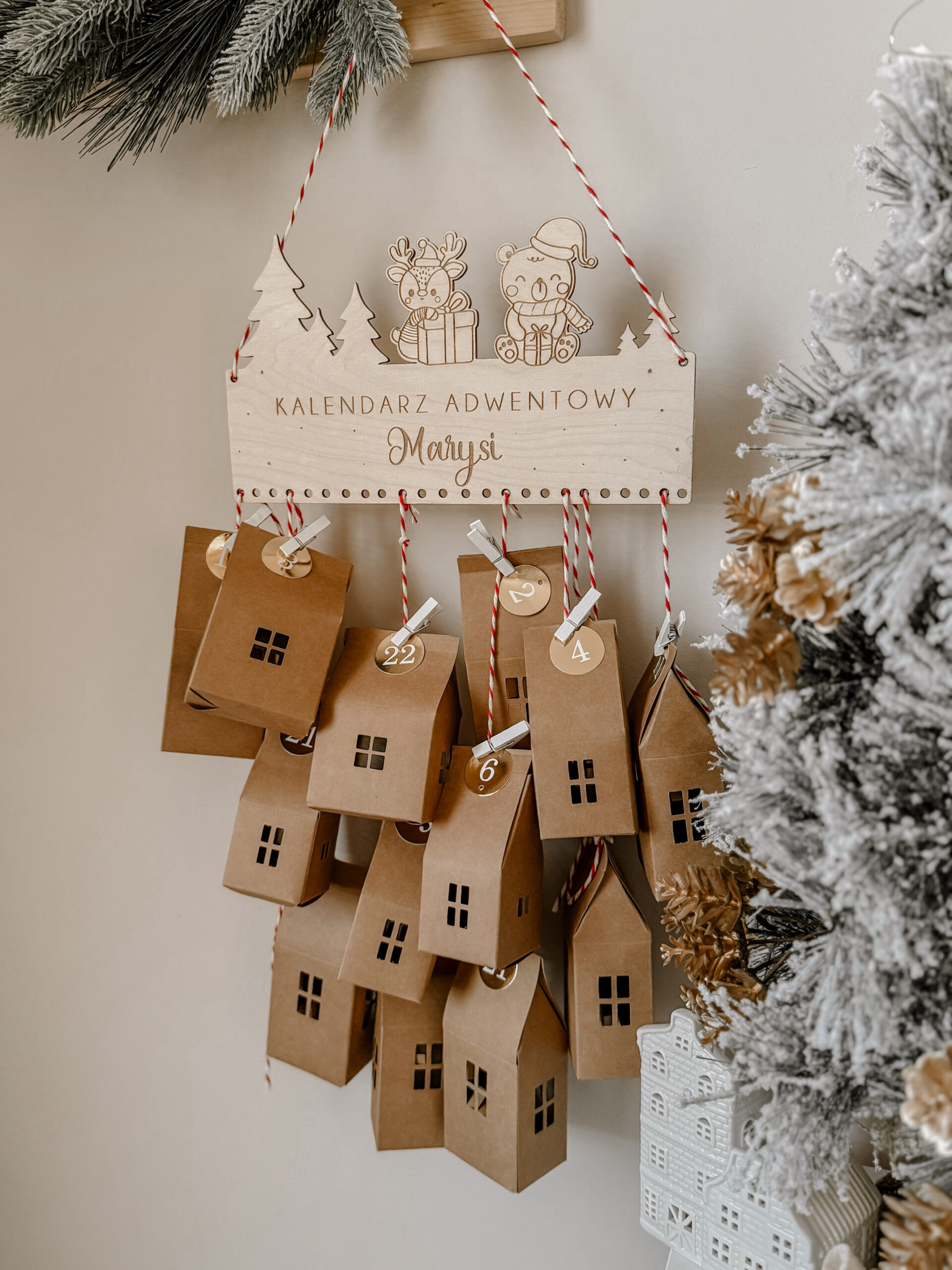 Kalendarz Adwentowy Jelonek i Miś