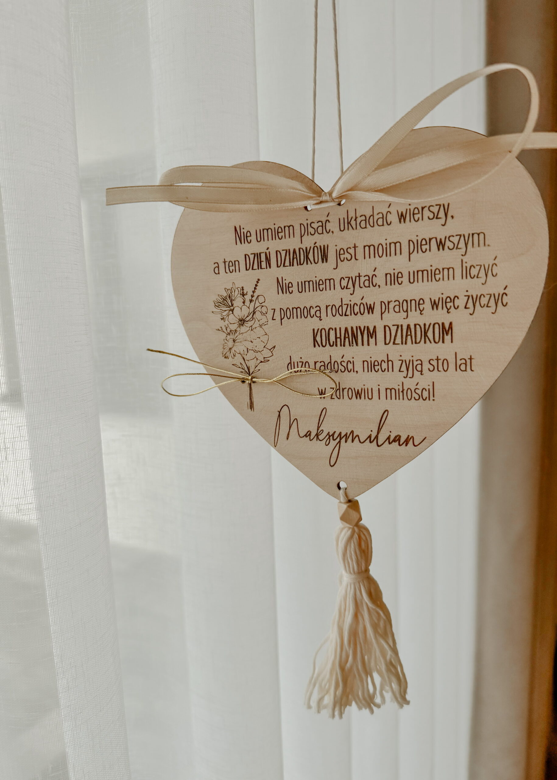 Tabliczka Serduszko dla Dziadków - obrazek 4