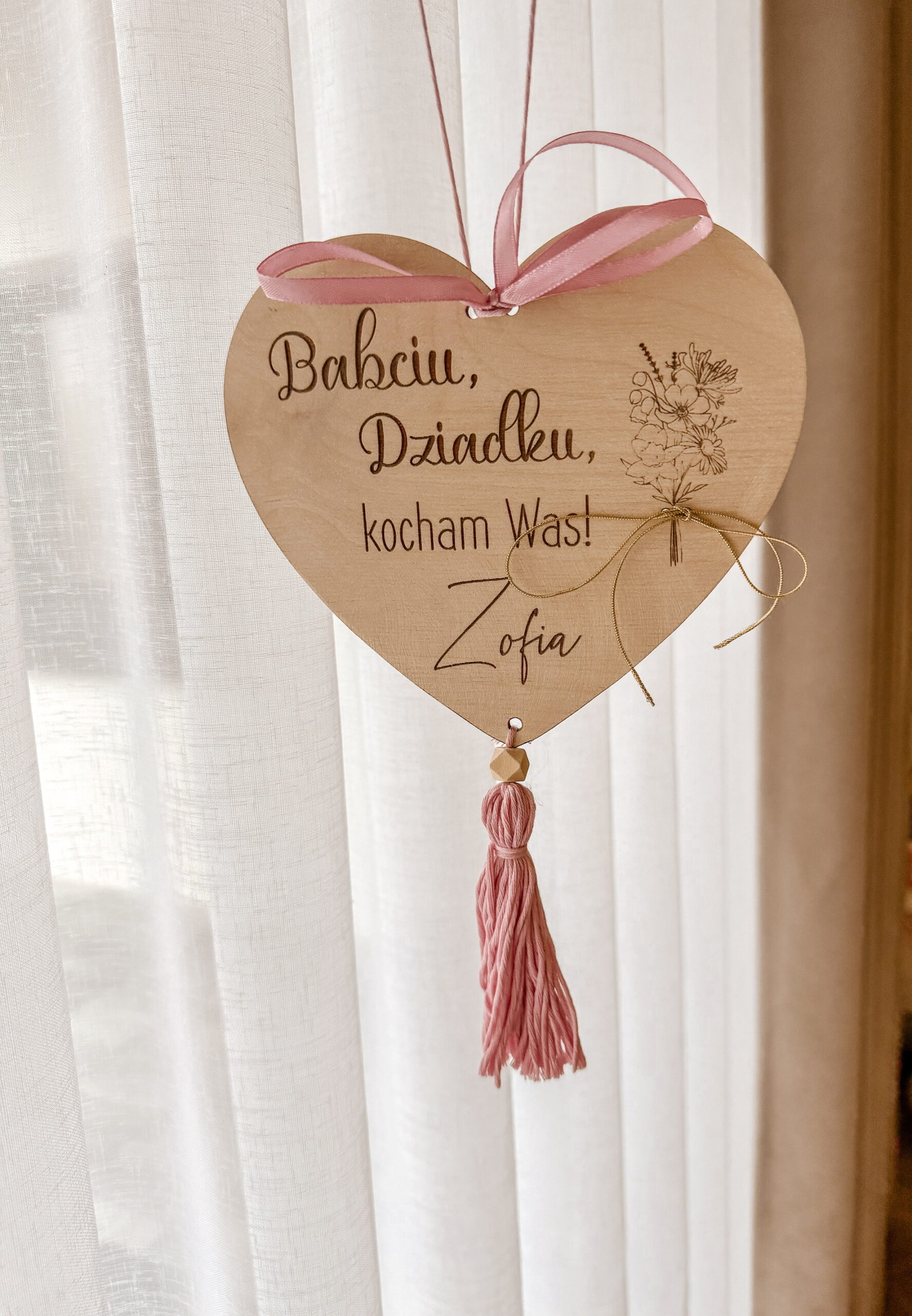 Tabliczka Serduszko z własnym tekstem