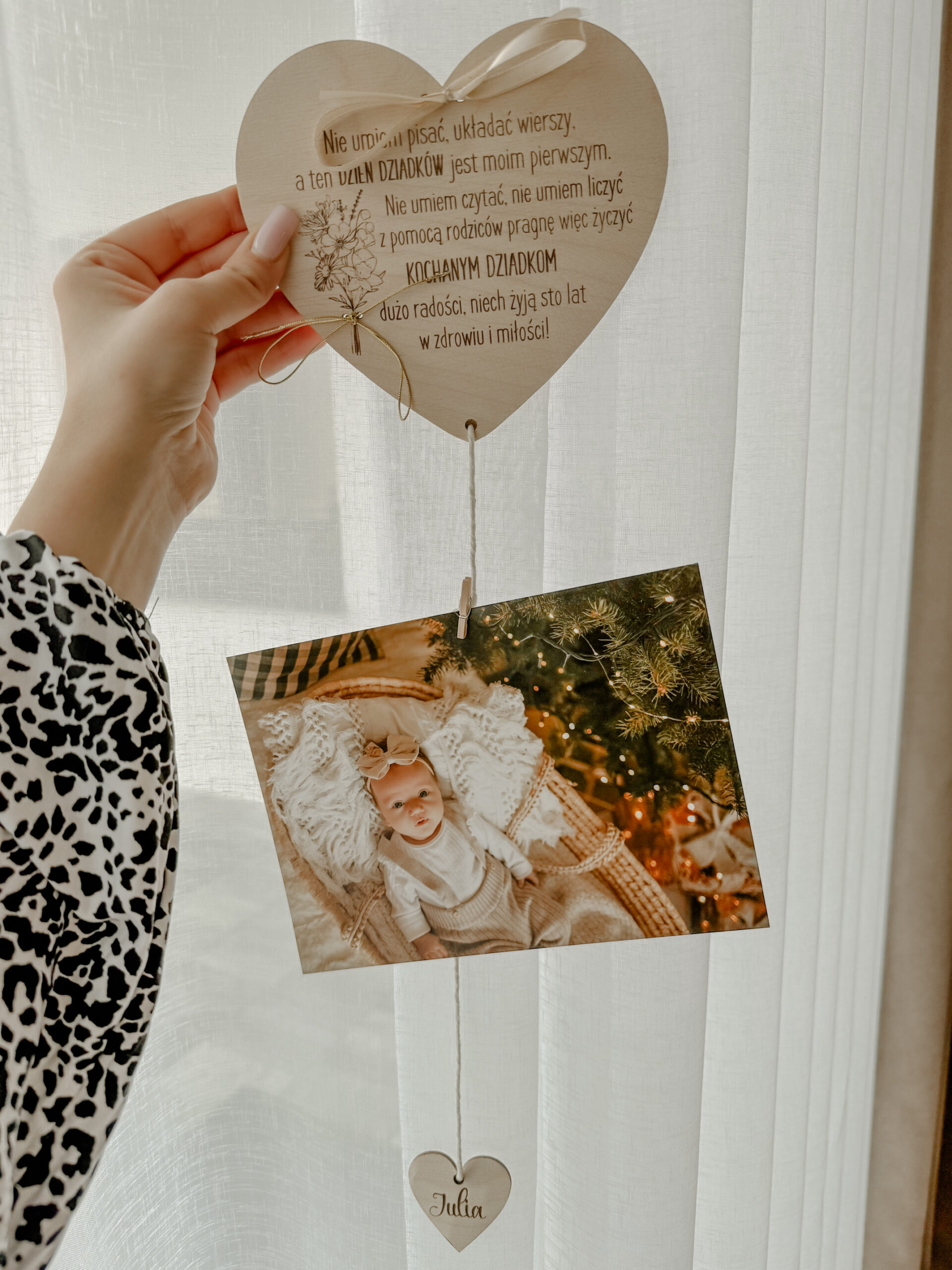 Tabliczka Serduszko na zdjęcie z życzeniami - obrazek 7