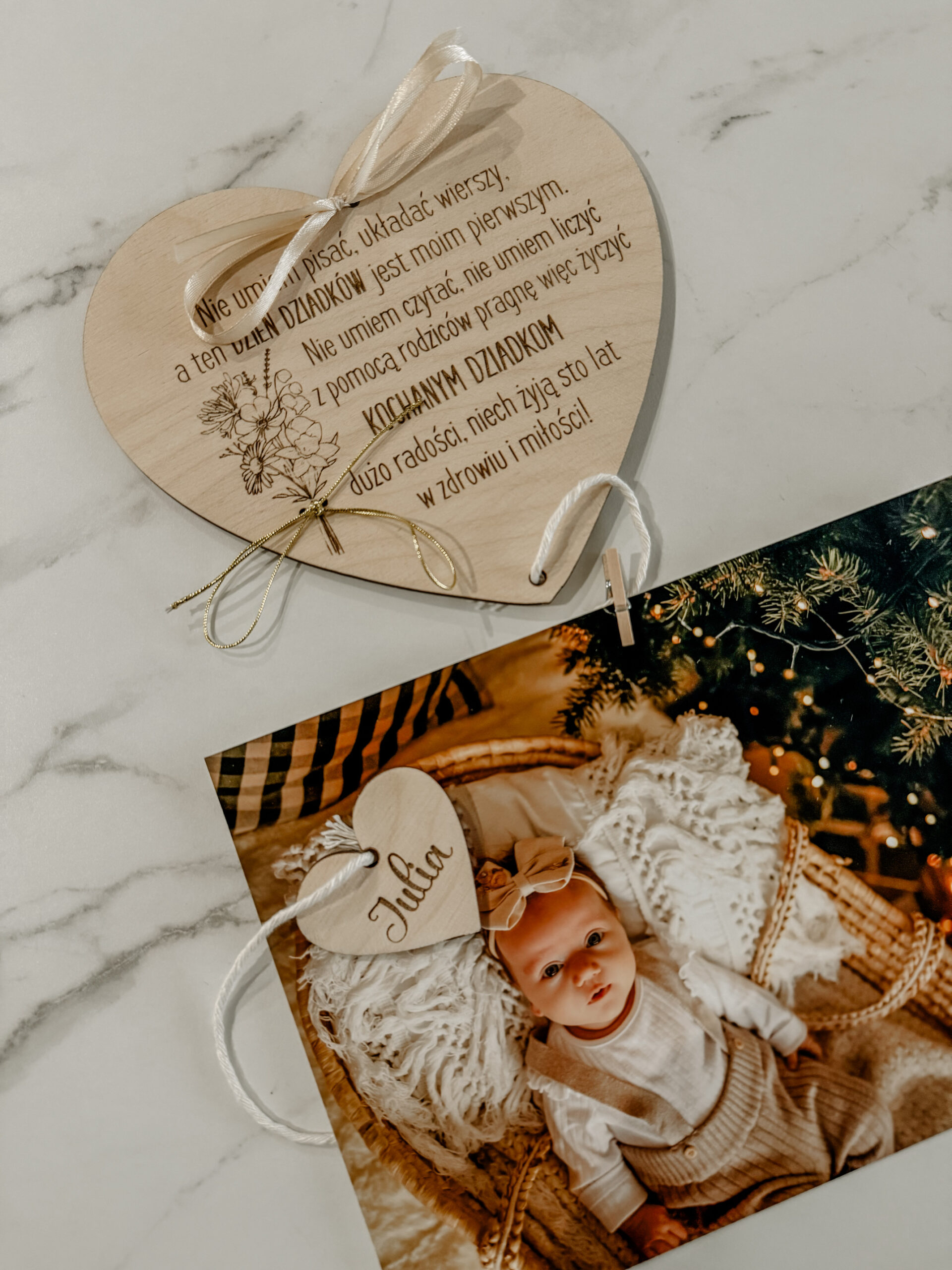 Tabliczka Serduszko na zdjęcie z życzeniami - obrazek 6