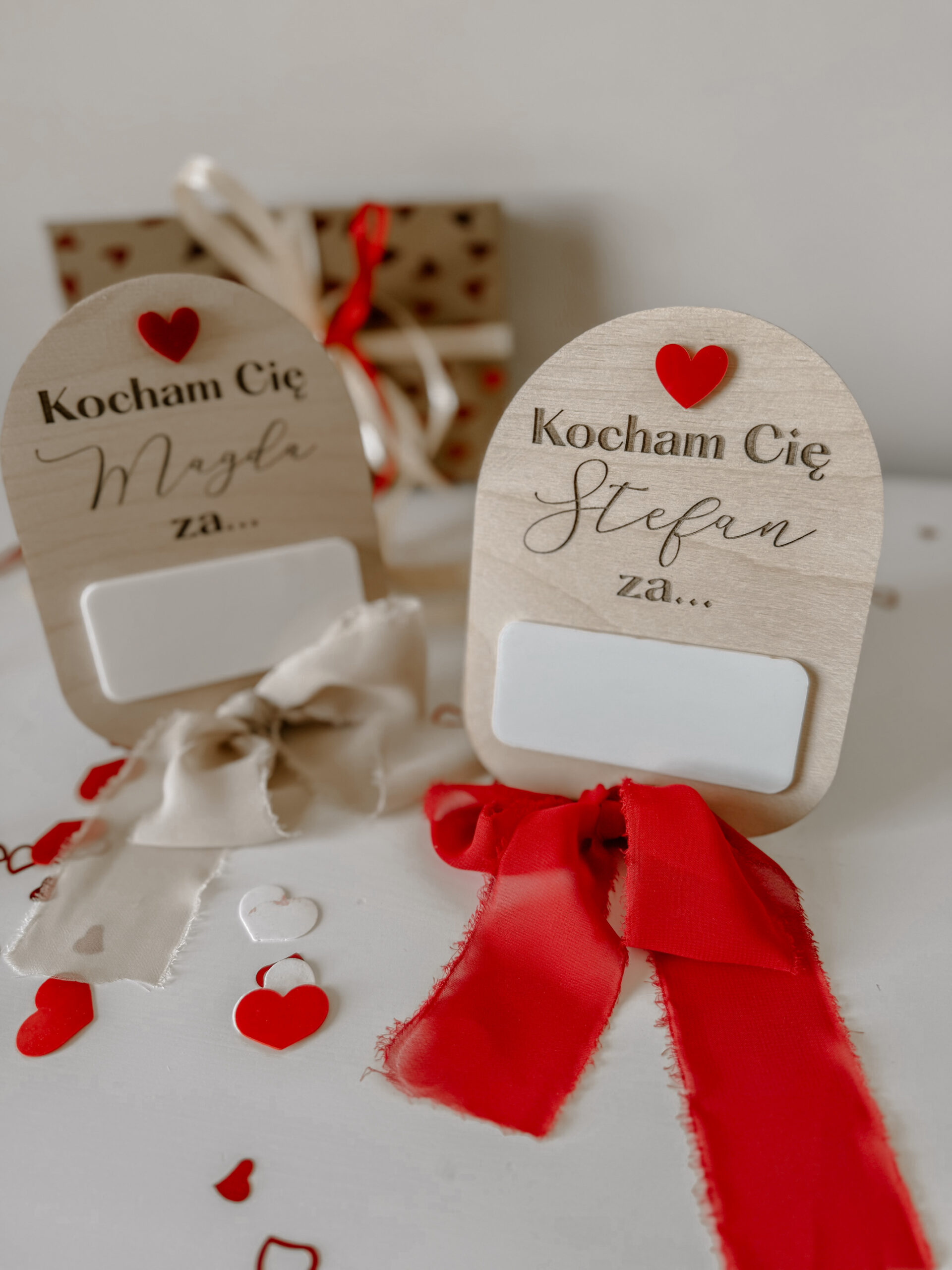 Tabliczka "Kocham Cię za..."