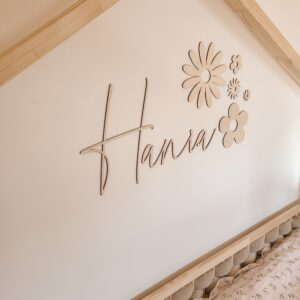 Drewniane Imię na ścianę