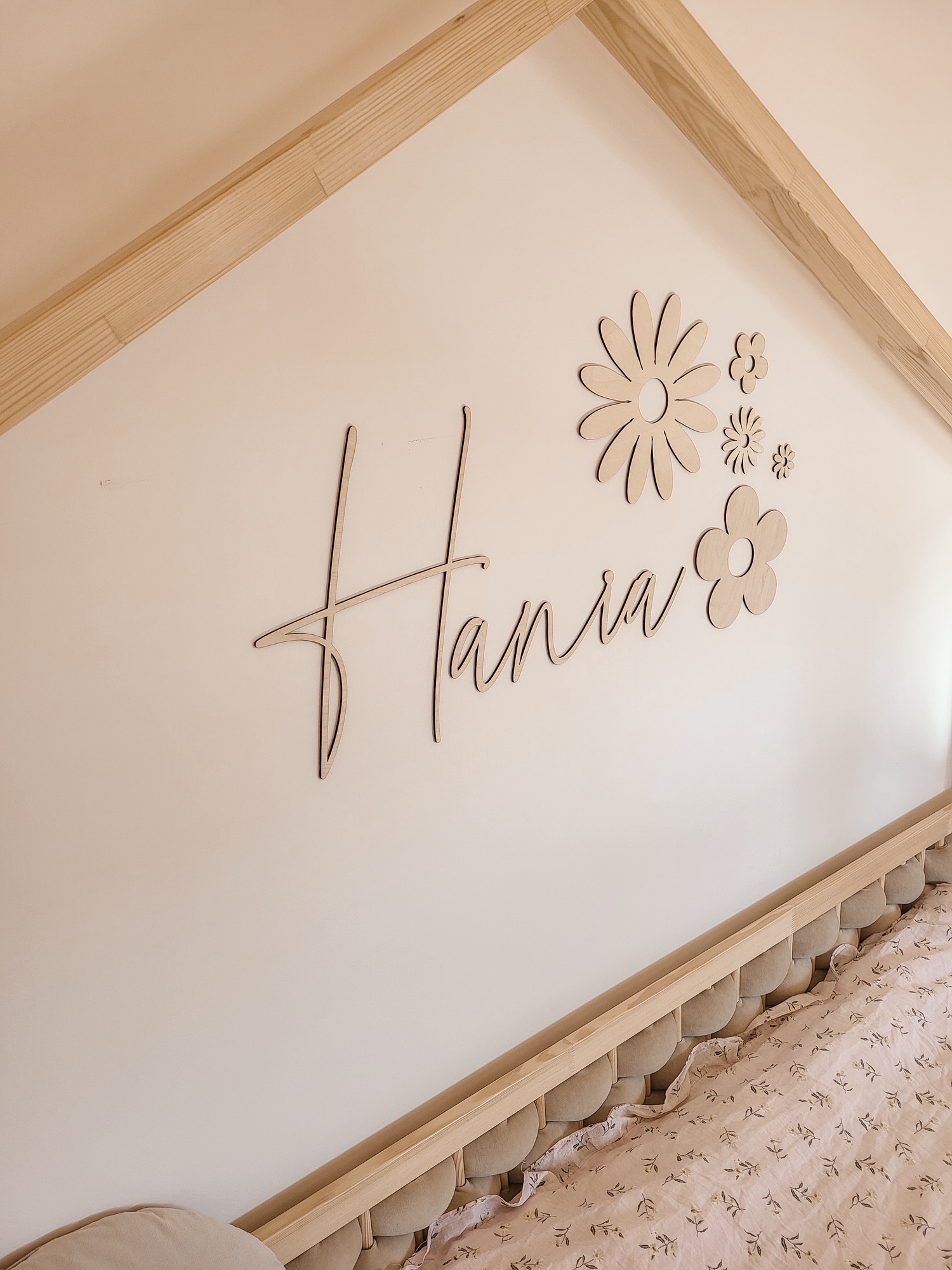 Drewniane Imię na ścianę