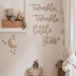 Napis na ścianę "twinkle, twinkle little star"