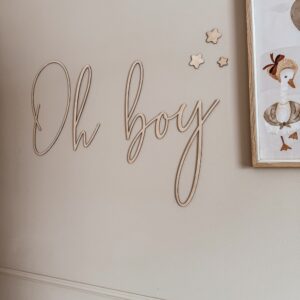 Napis na ścianę ”Oh Boy" II