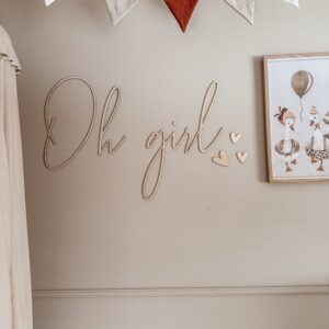 Napis na ścianę ”Oh girl" II