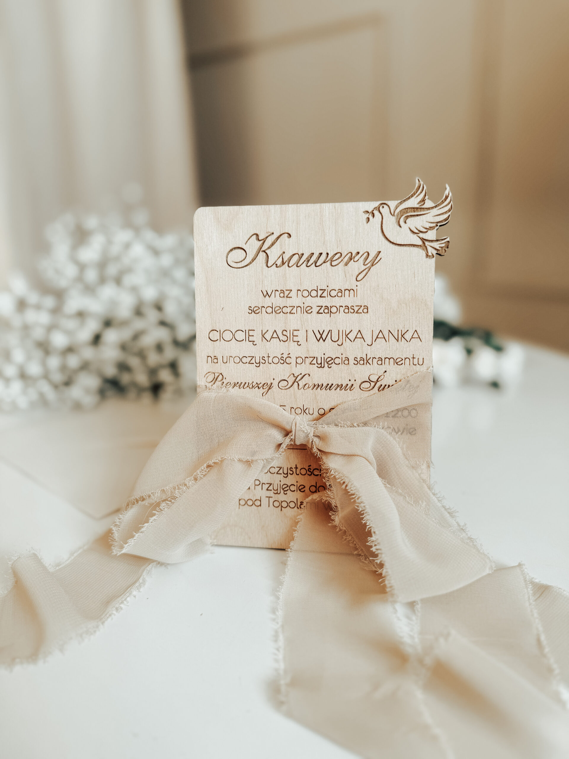 Zaproszenie Wzór 2 (Gołąbek grawer)