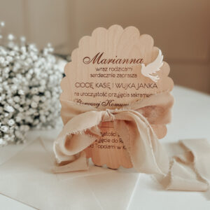 Zaproszenie Wzór 3 (z falbanką)