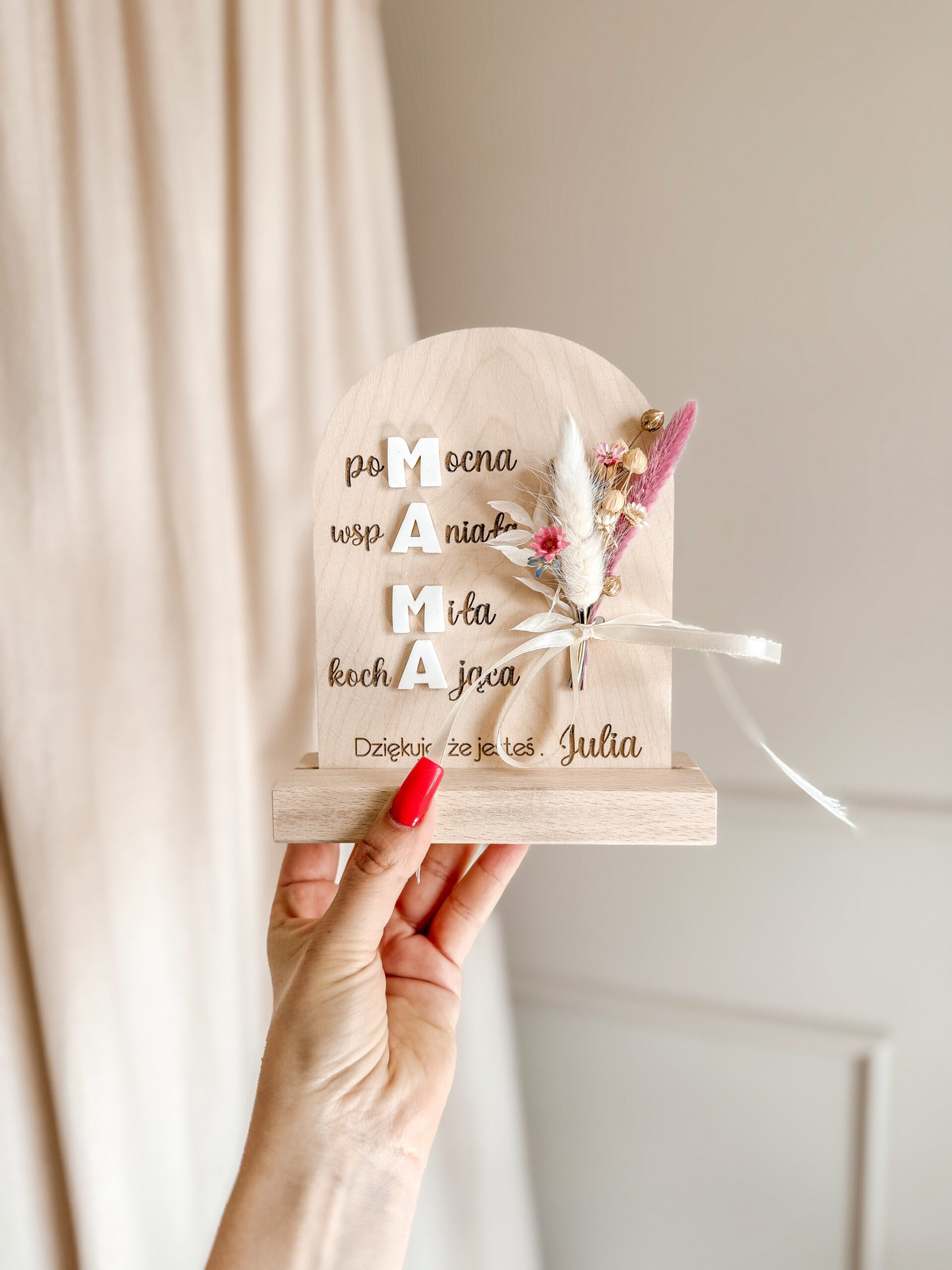 Statuetka dla Mamy PLEXI - obrazek 2