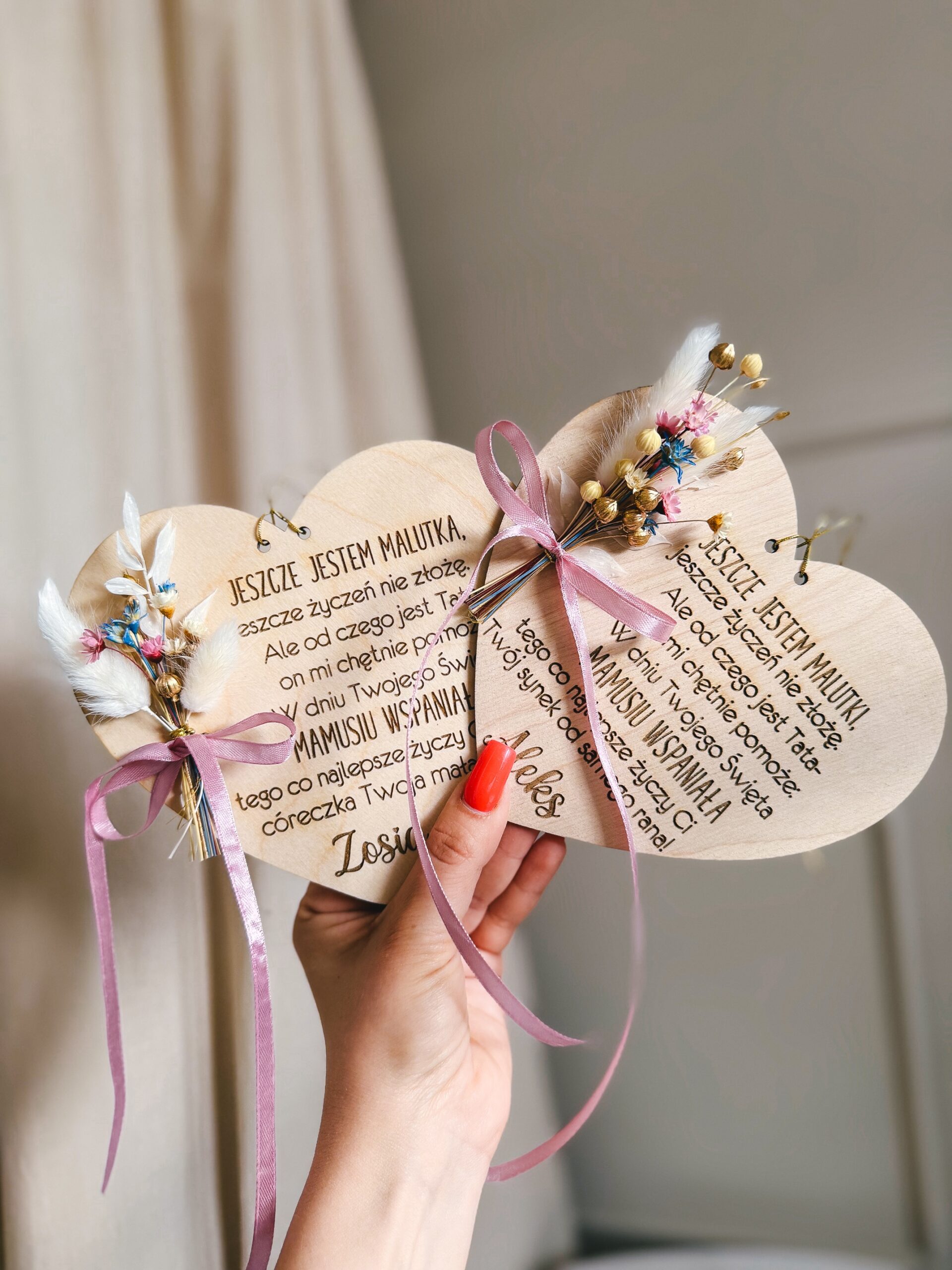 Tabliczka Dzień Mamy "Serce" - obrazek 2