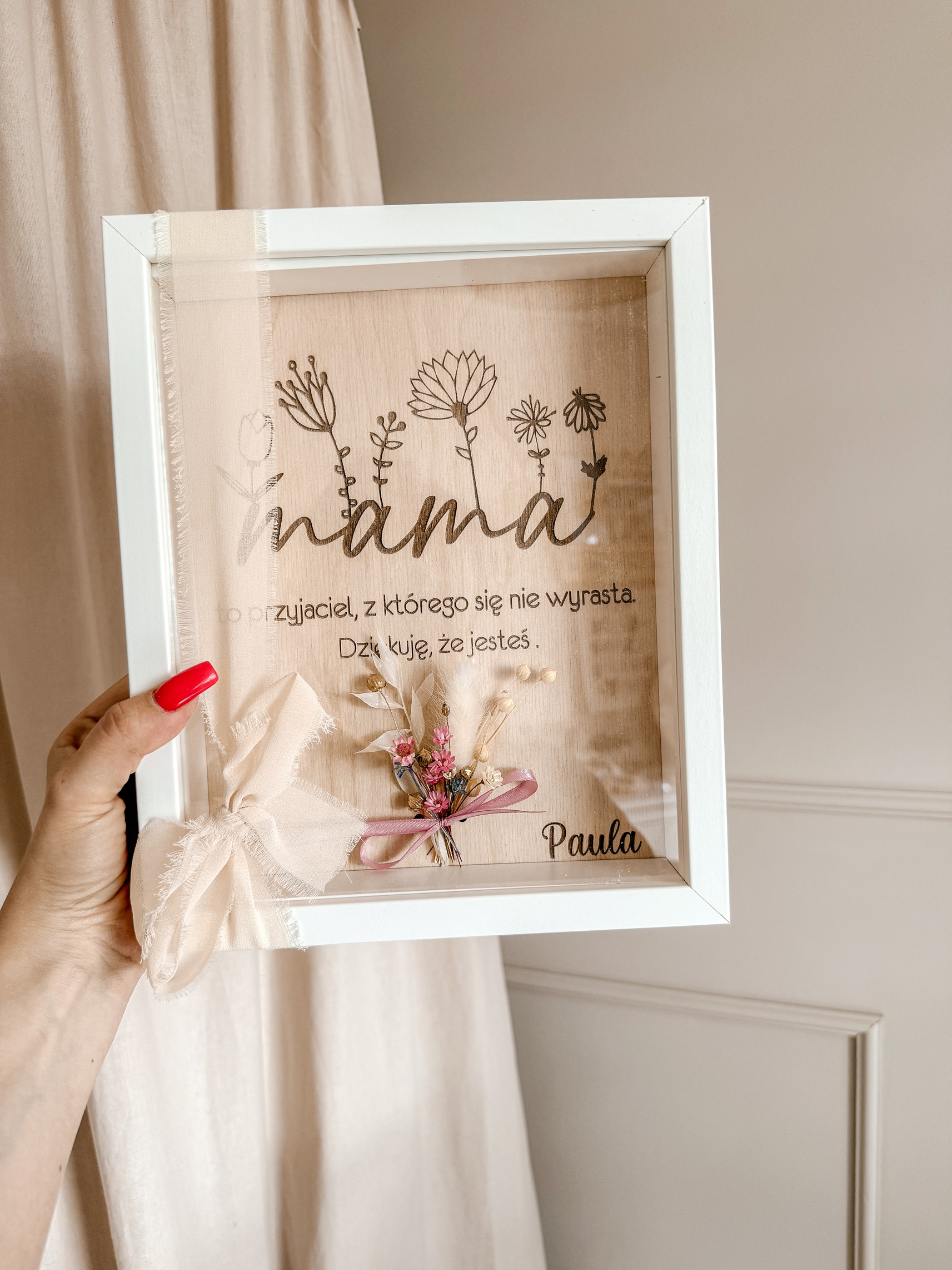 Ramka na Dzień Mamy Wzór I "Mama to przyjaciel..." - obrazek 2