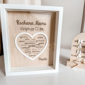 Ramka na Dzień Mamy Wzór II Serce