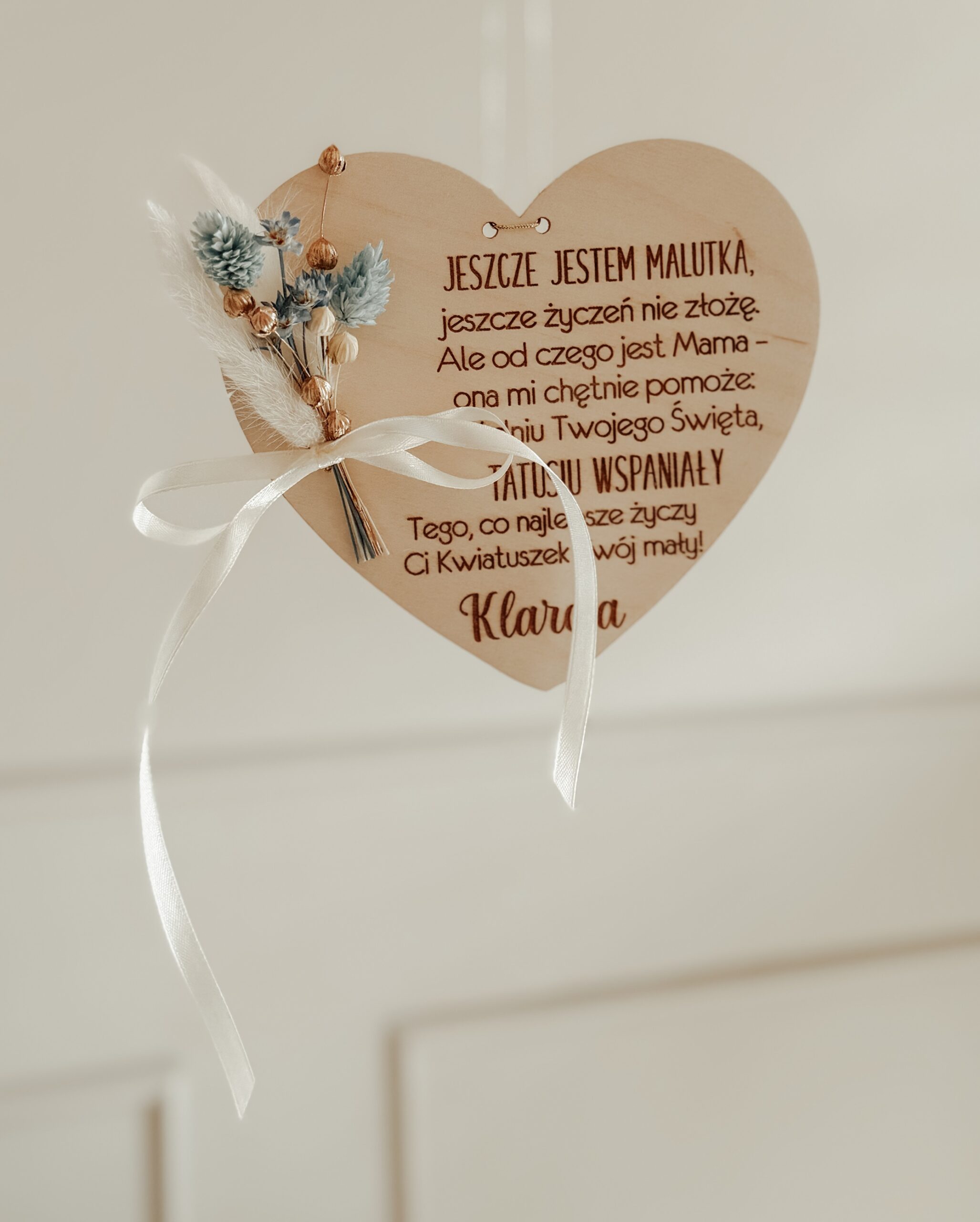 Tabliczka Dzień Taty "Serce" - obrazek 2