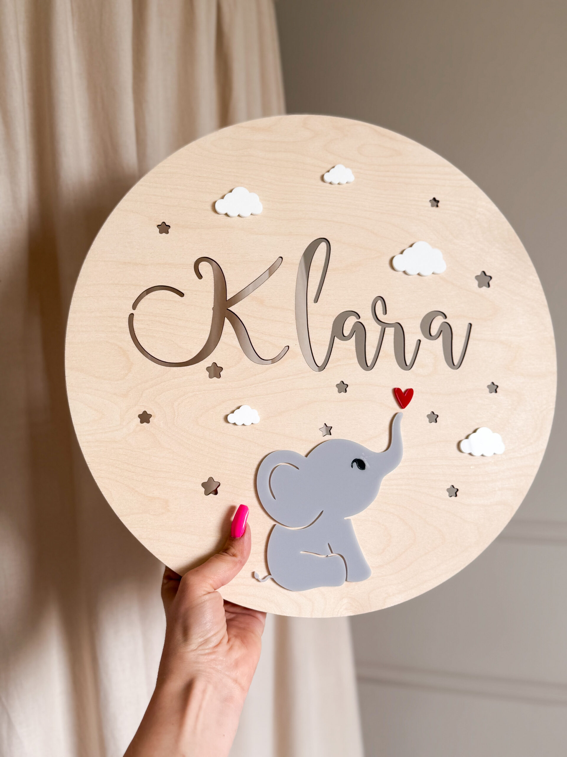 Lampka Słonik "Plexi"