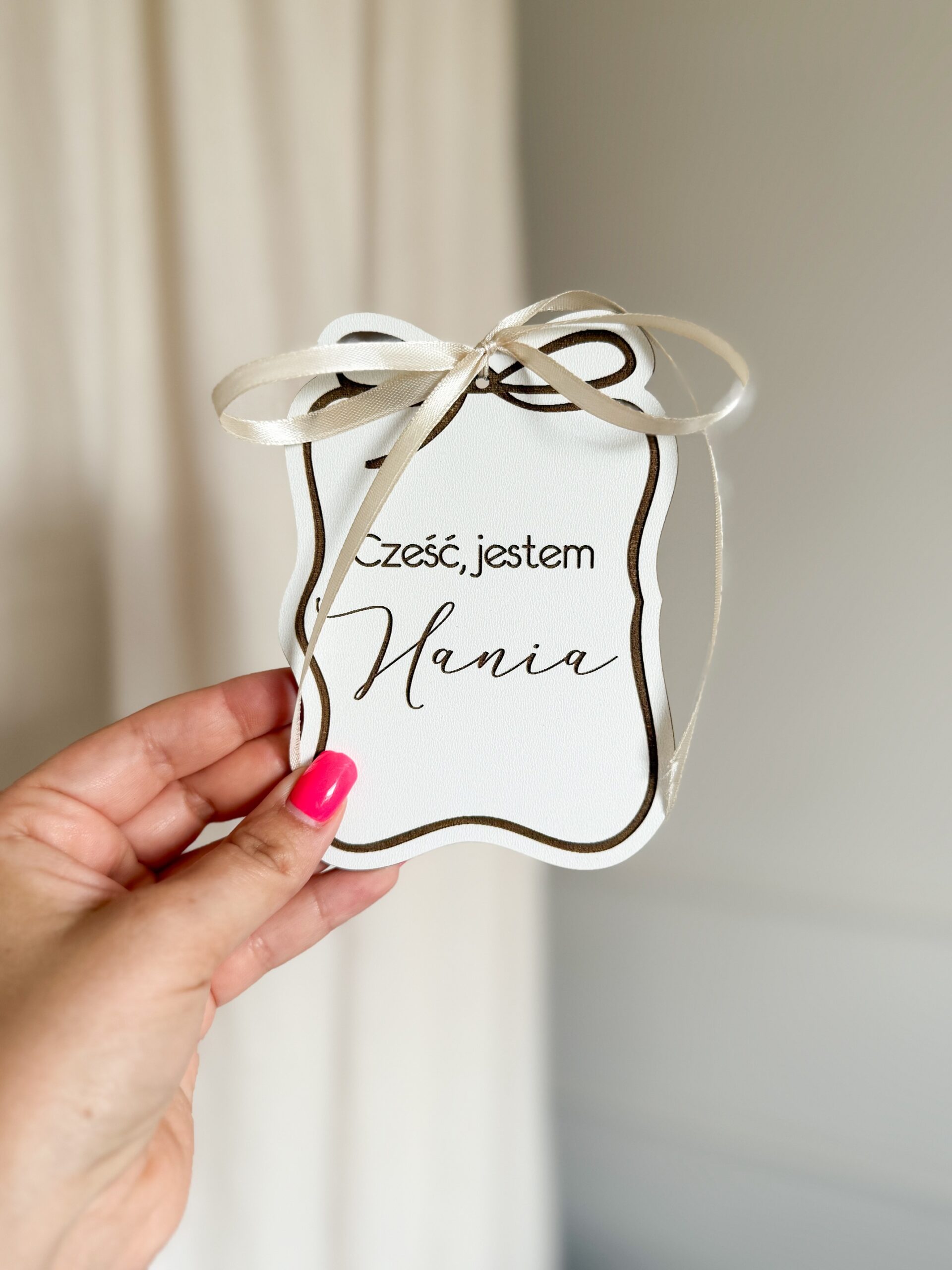 Tabliczka ze wstążeczką