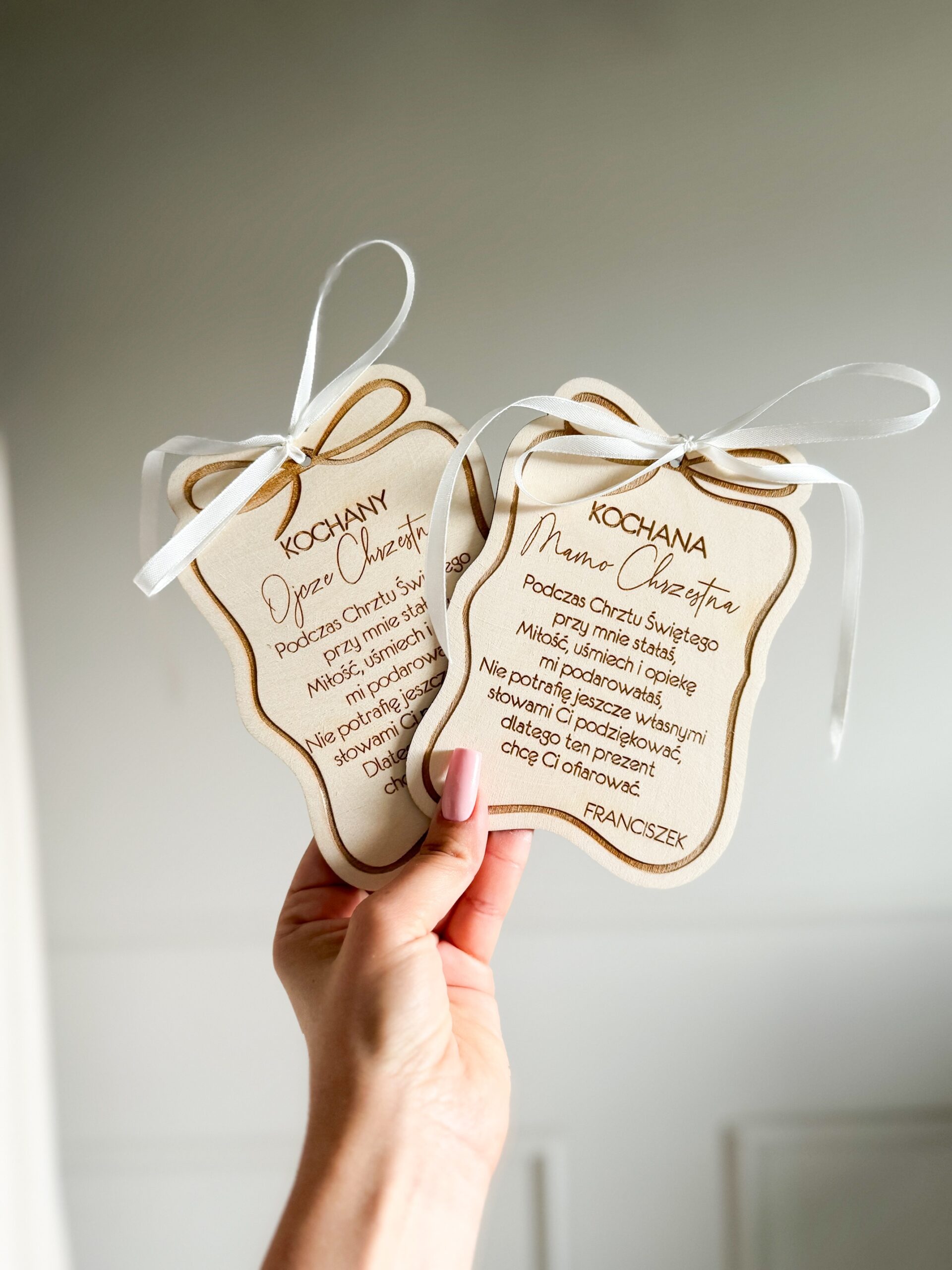 Tabliczka Podziękowania ze wstążeczką