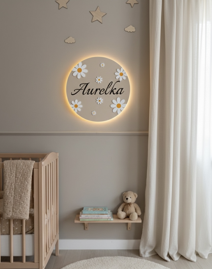 Lampka Kwiatuszki Plexi - obrazek 8