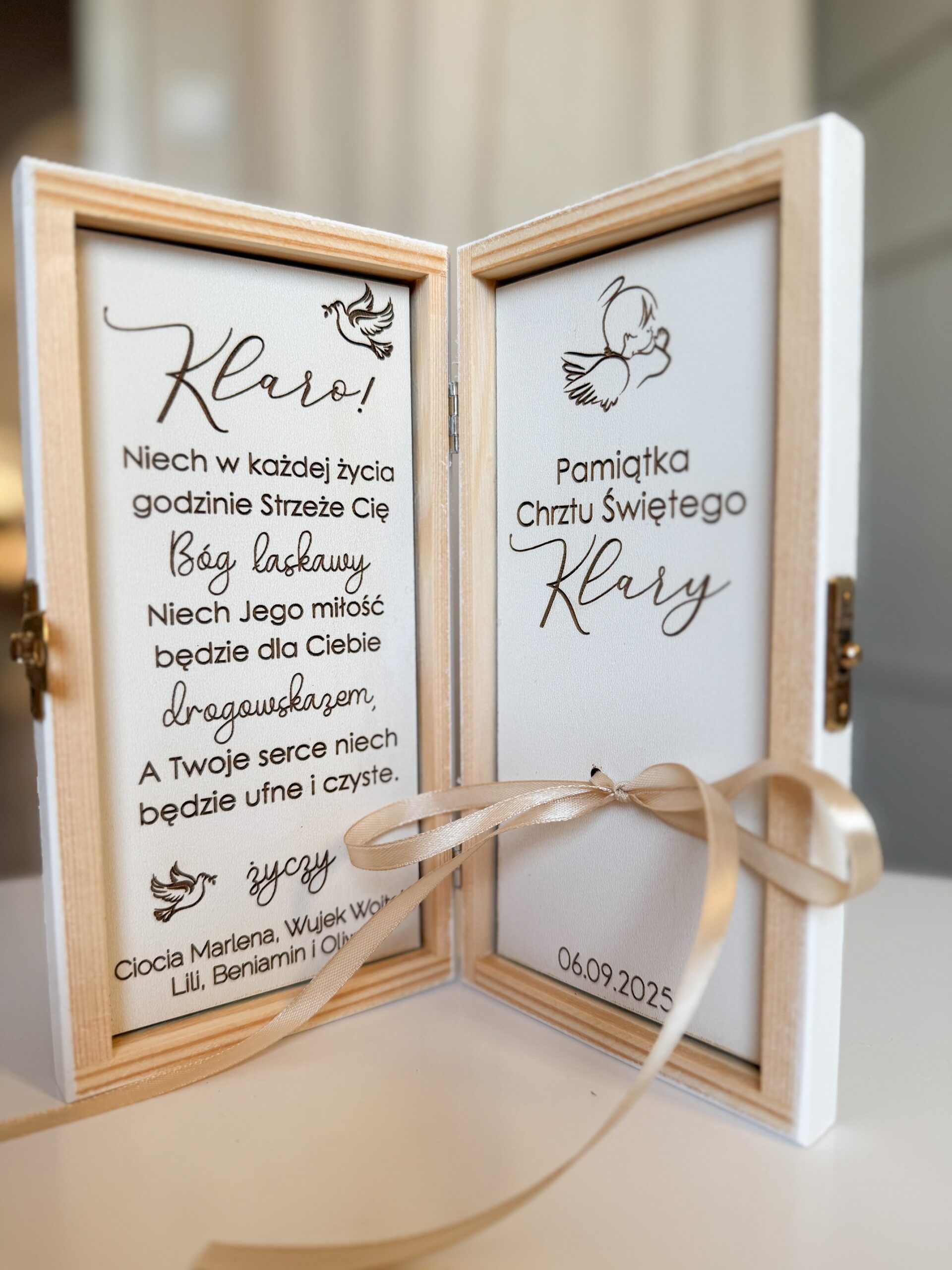 Pudełko z życzeniami na Chrzest Św. - obrazek 4