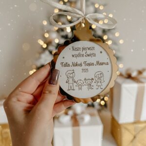 Bombka Rodzinna z falbanką