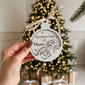 Bombka Sanie z Reniferem