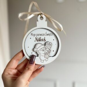 Bombka Pingwinek z prezentami