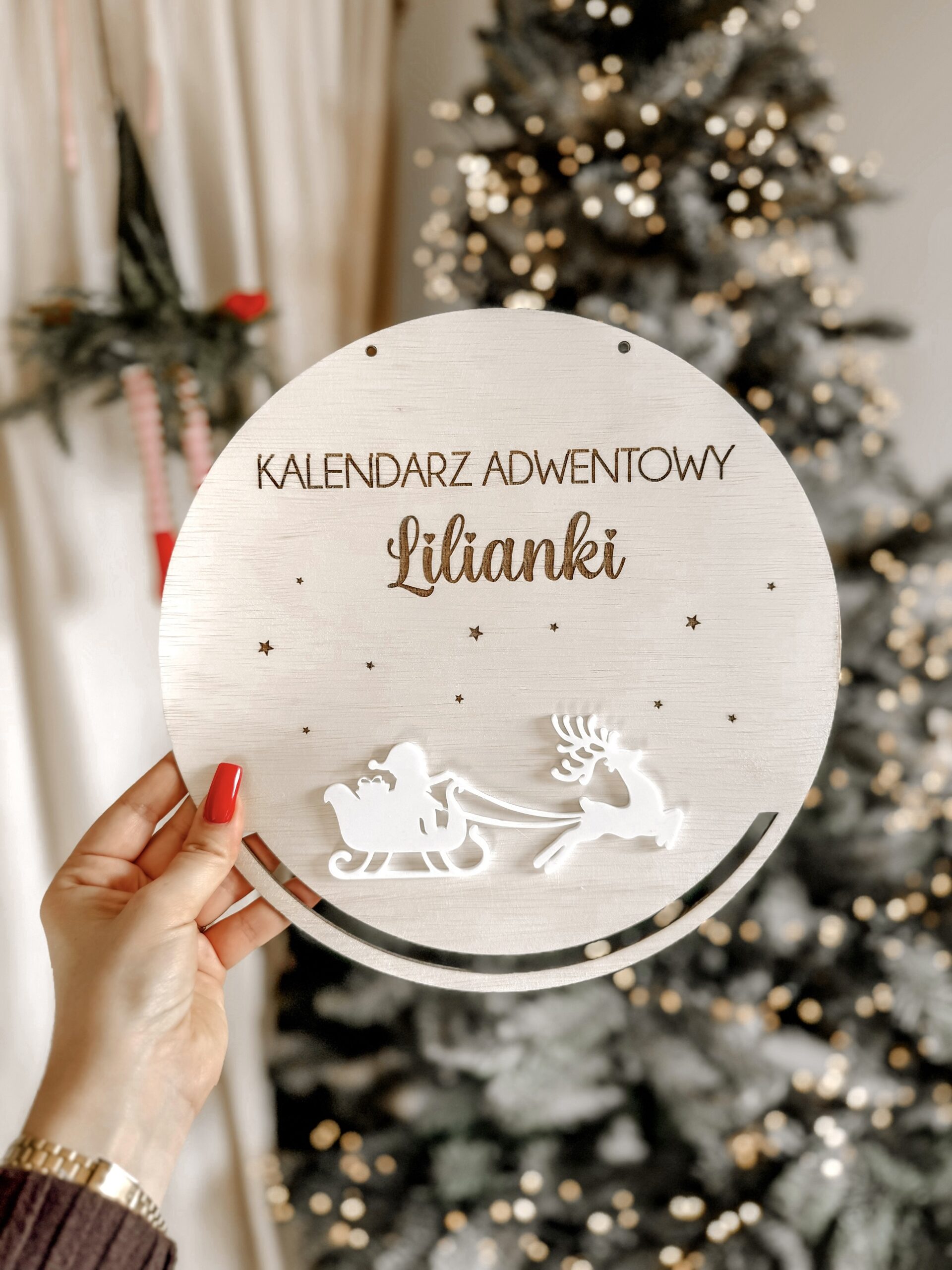 Kalendarz Adwentowy Sanie Mikołaja "Plexi" - obrazek 6