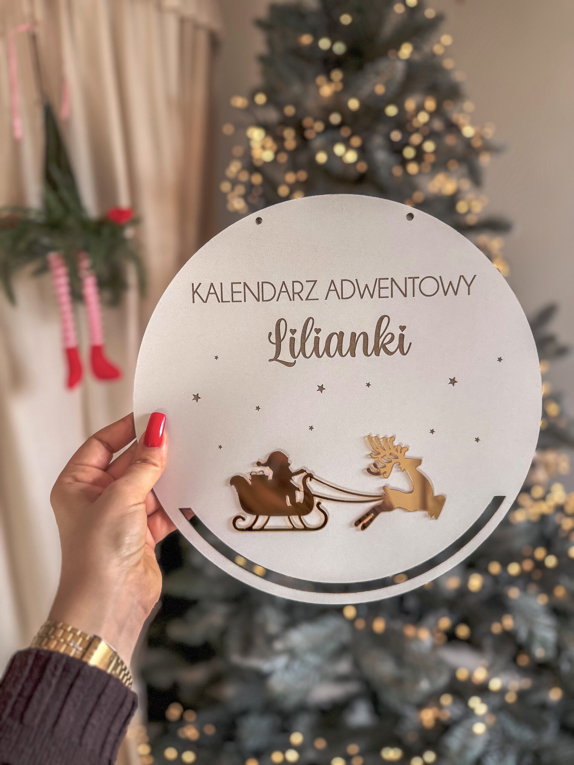 Kalendarz Adwentowy Sanie Mikołaja "Plexi" - obrazek 5