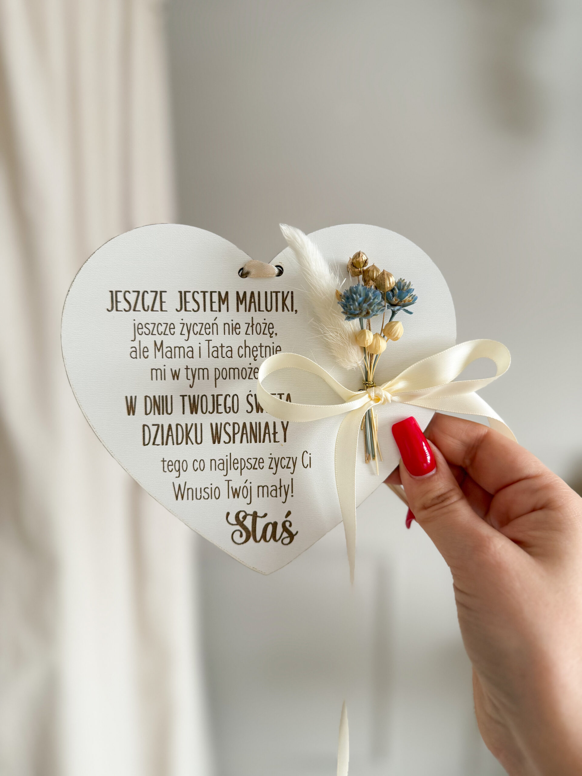 Tabliczka Dla Dziadków z Bukiecikiem - obrazek 4