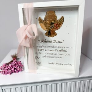 Pamiątka Komunii Świętej w ramce 3D wzór 5