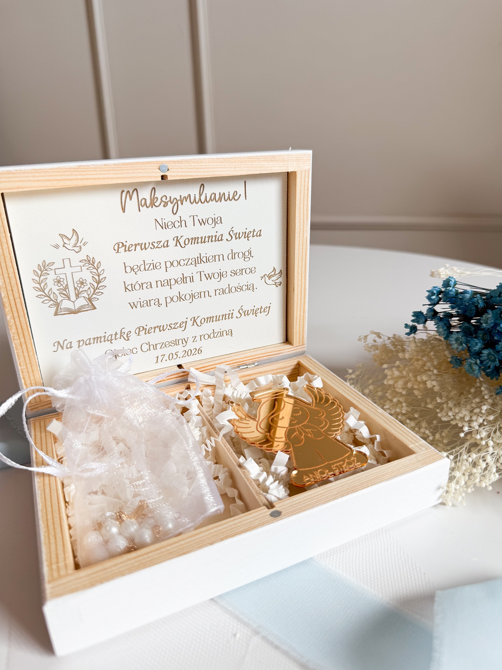 Szkatułka z Różańcem wzór 3 - obrazek 2