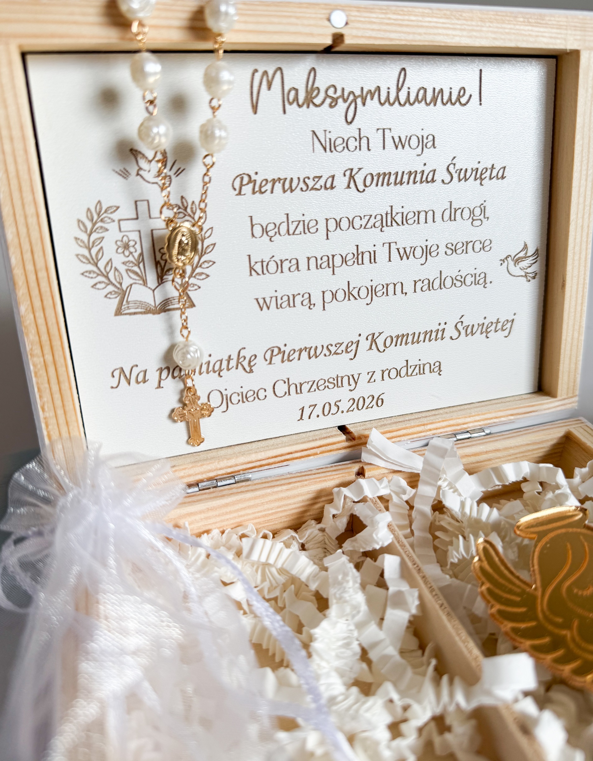 Szkatułka z Różańcem wzór 3 - obrazek 4