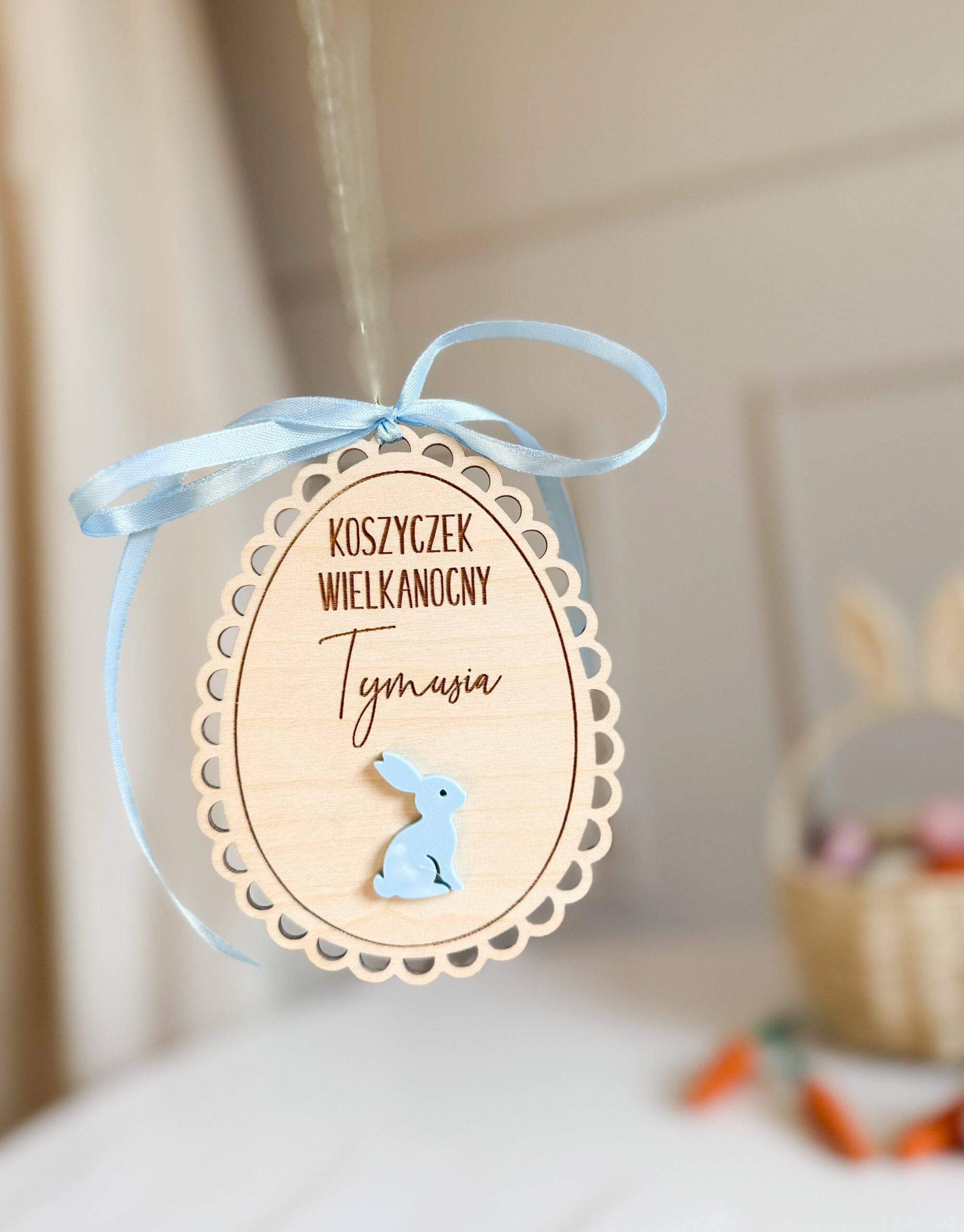 Zawieszka Wielkanocna z króliczkiem Plexi