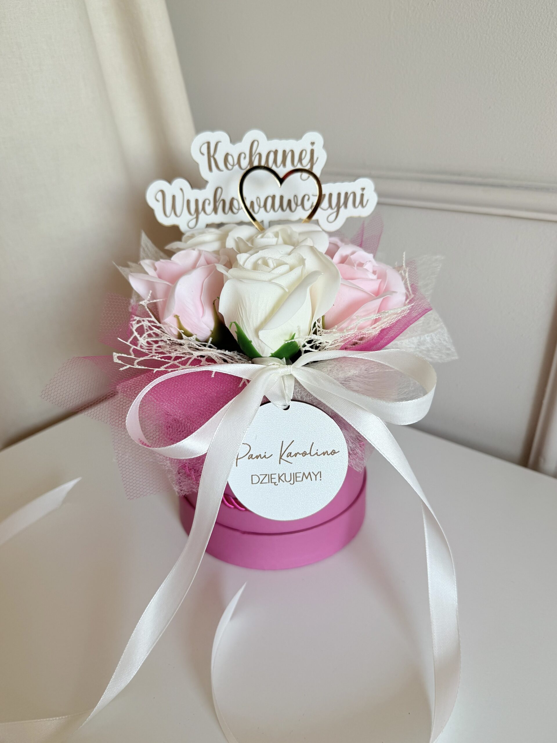 Flowerbox z różami dla Nauczyciela