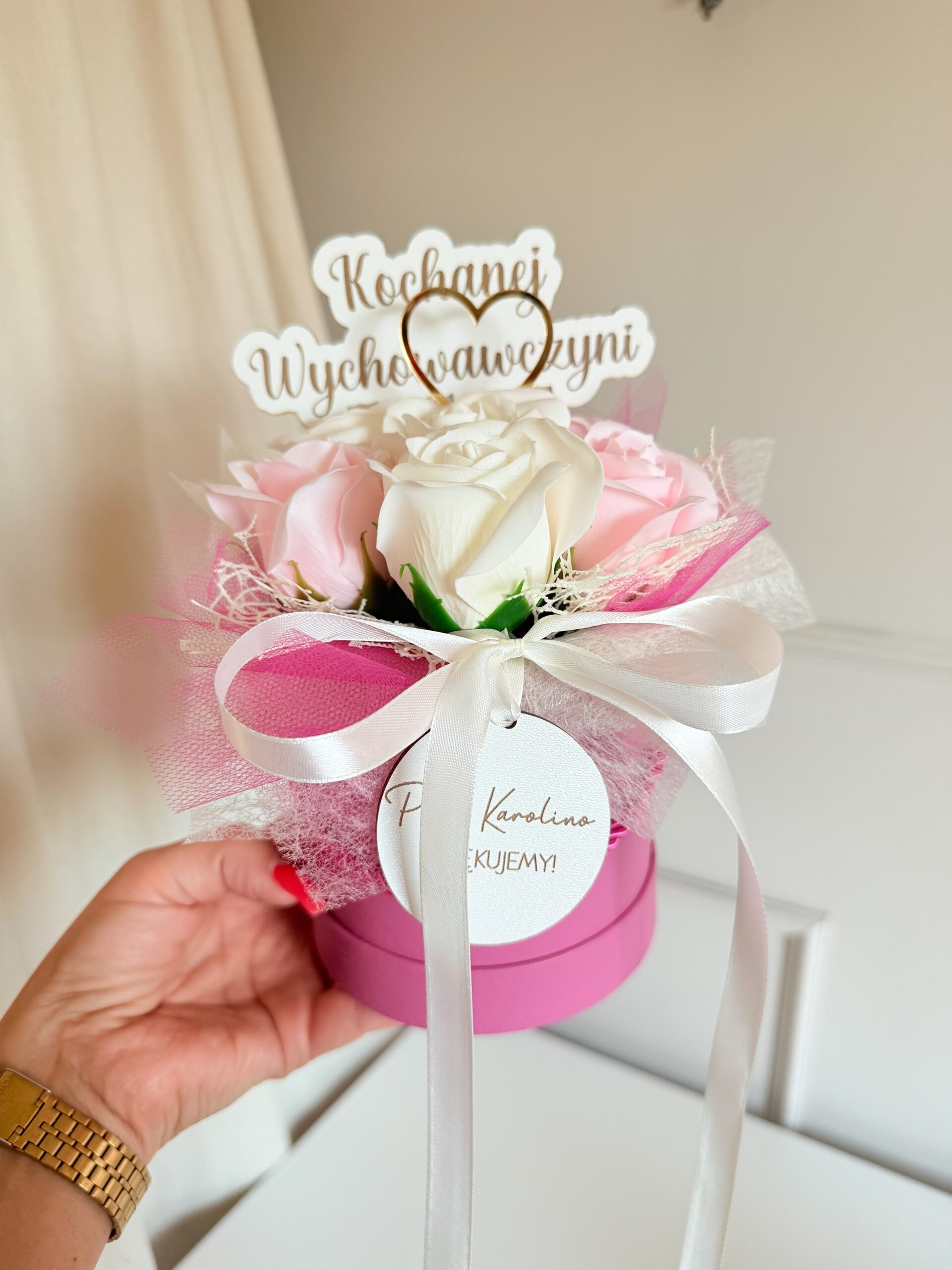 Flowerbox z różami dla Nauczyciela - obrazek 6