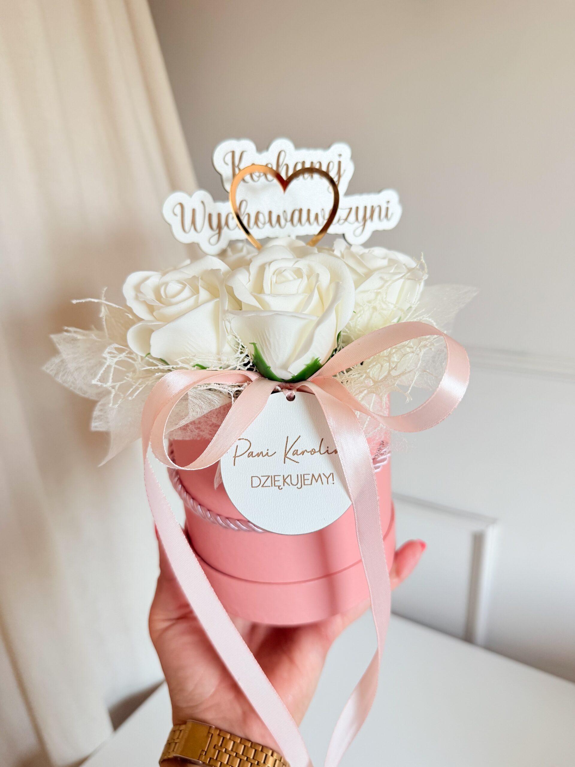 Flowerbox z różami dla Nauczyciela - obrazek 5
