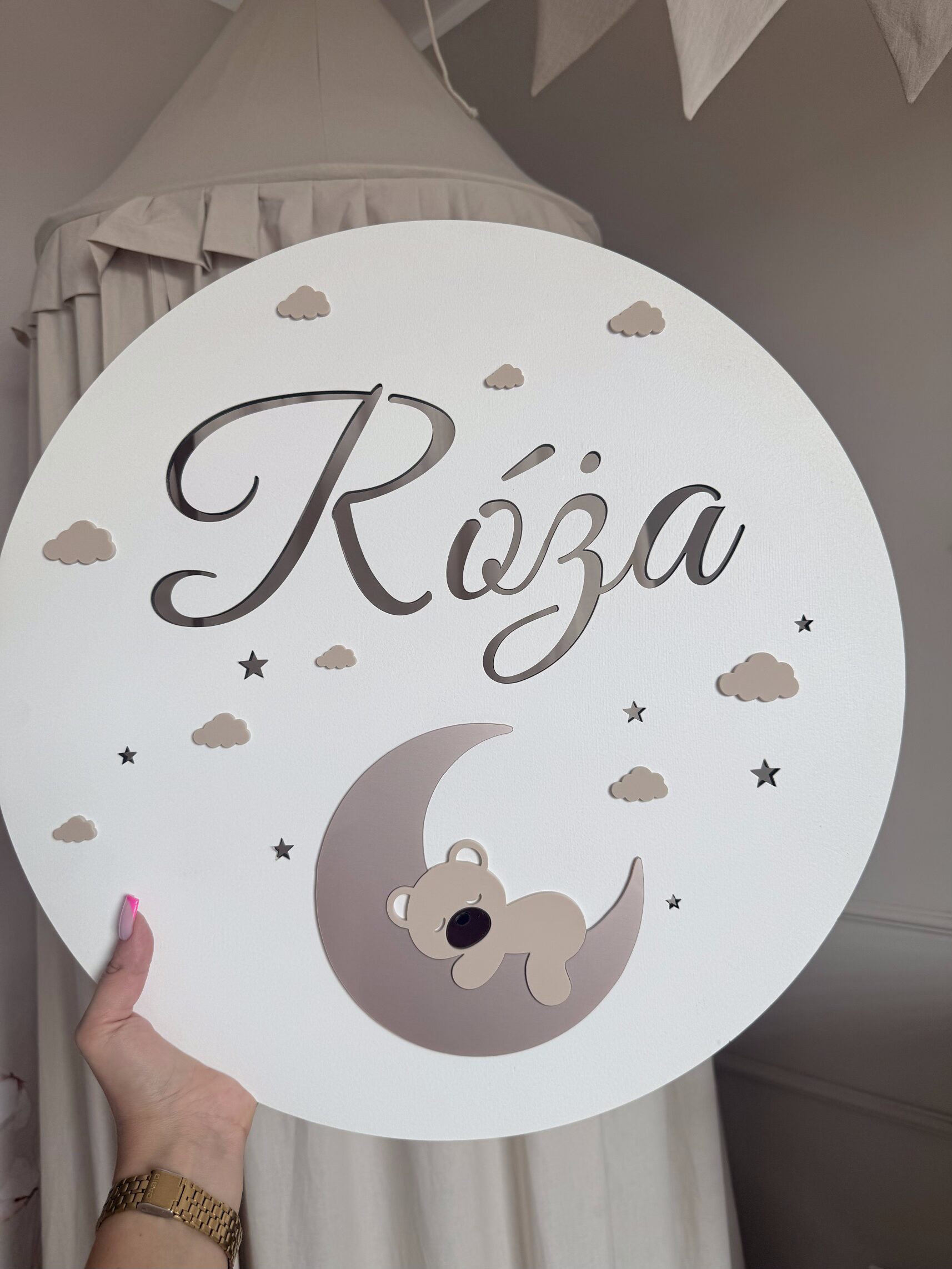 Lampka Róża 47cm Zasilacz