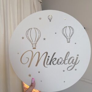 Lampka Mikołaj 37cm Baterie